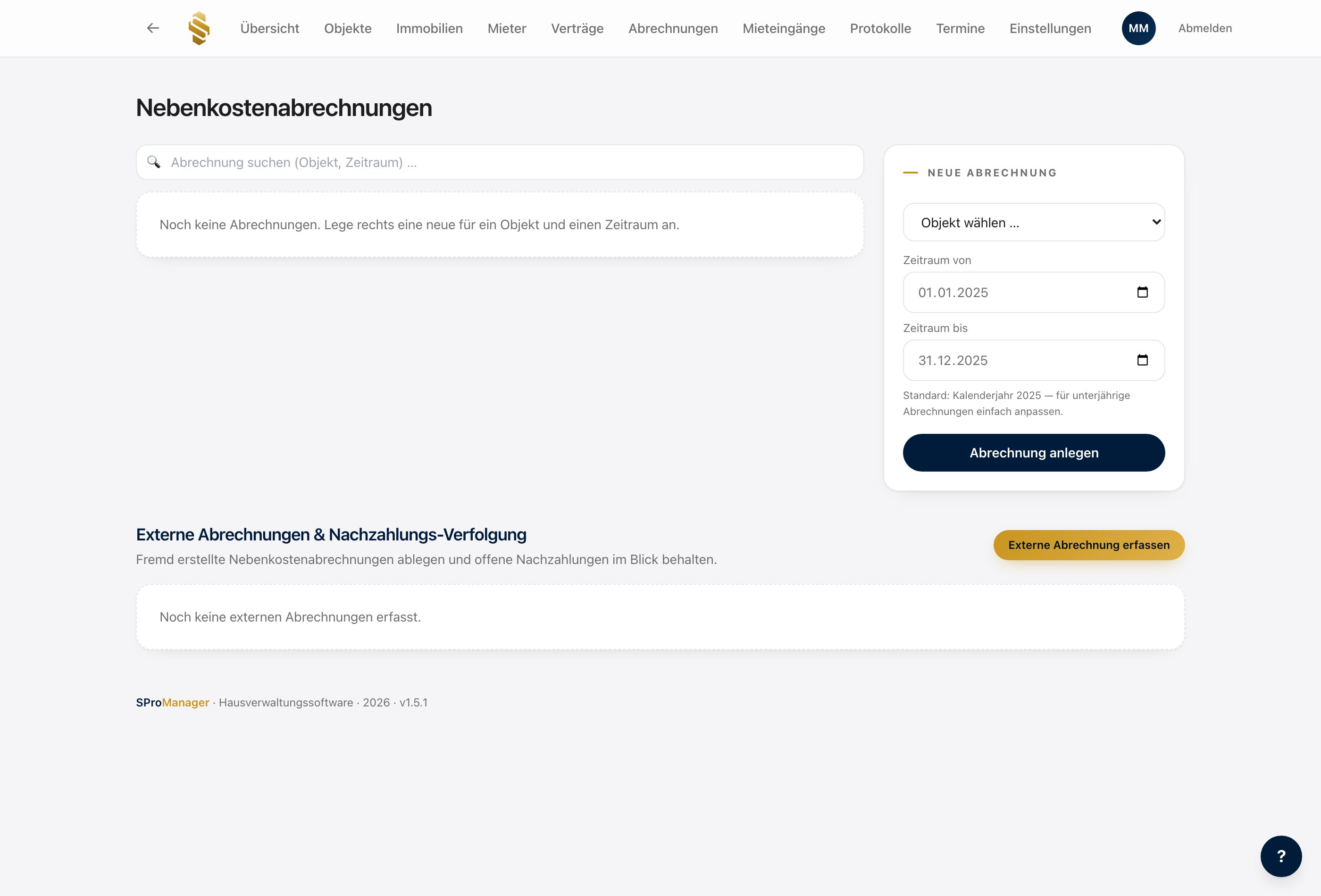 Nebenkostenabrechnung