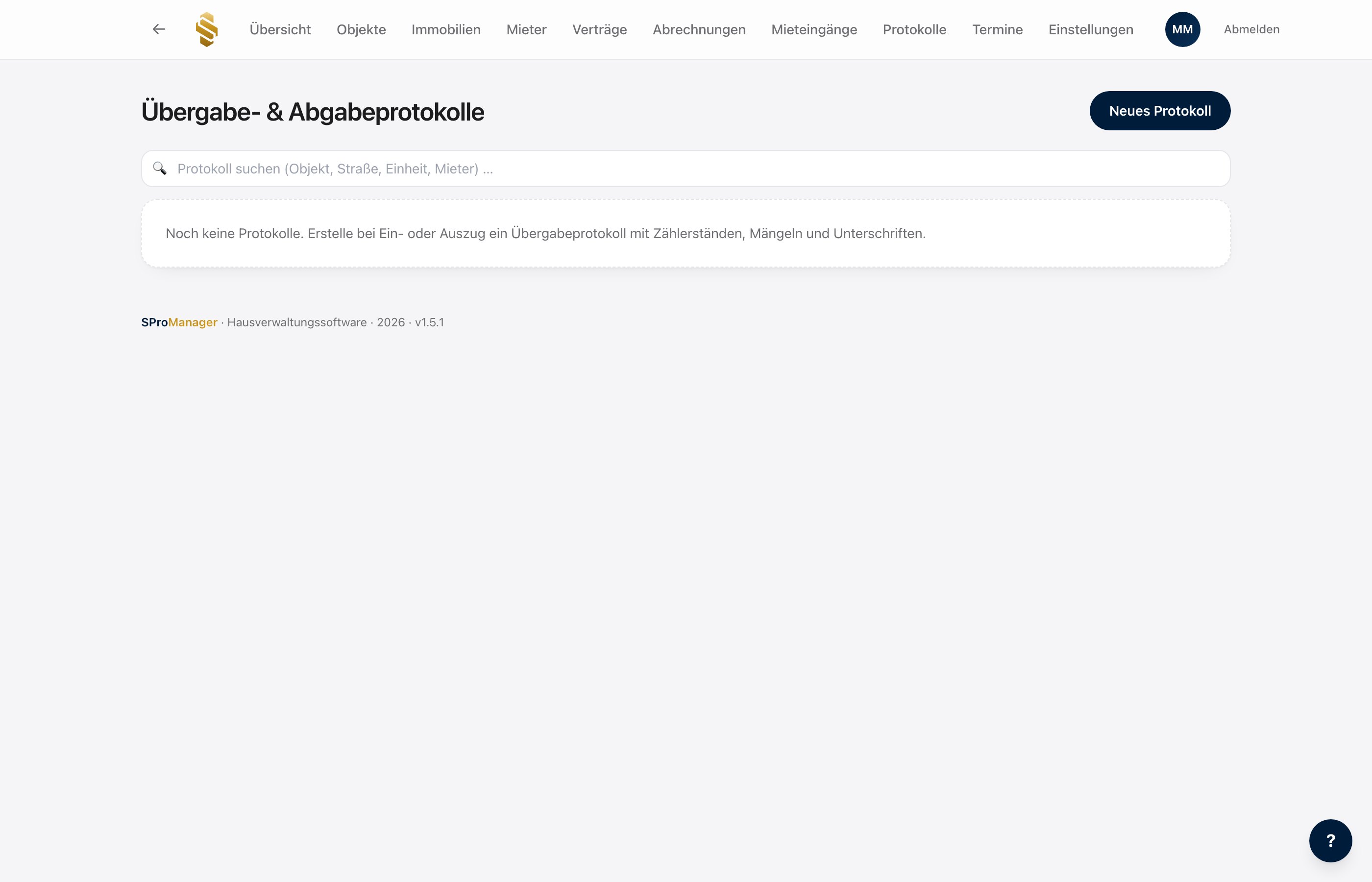 Übergabe- und Abnahmeprotokolle